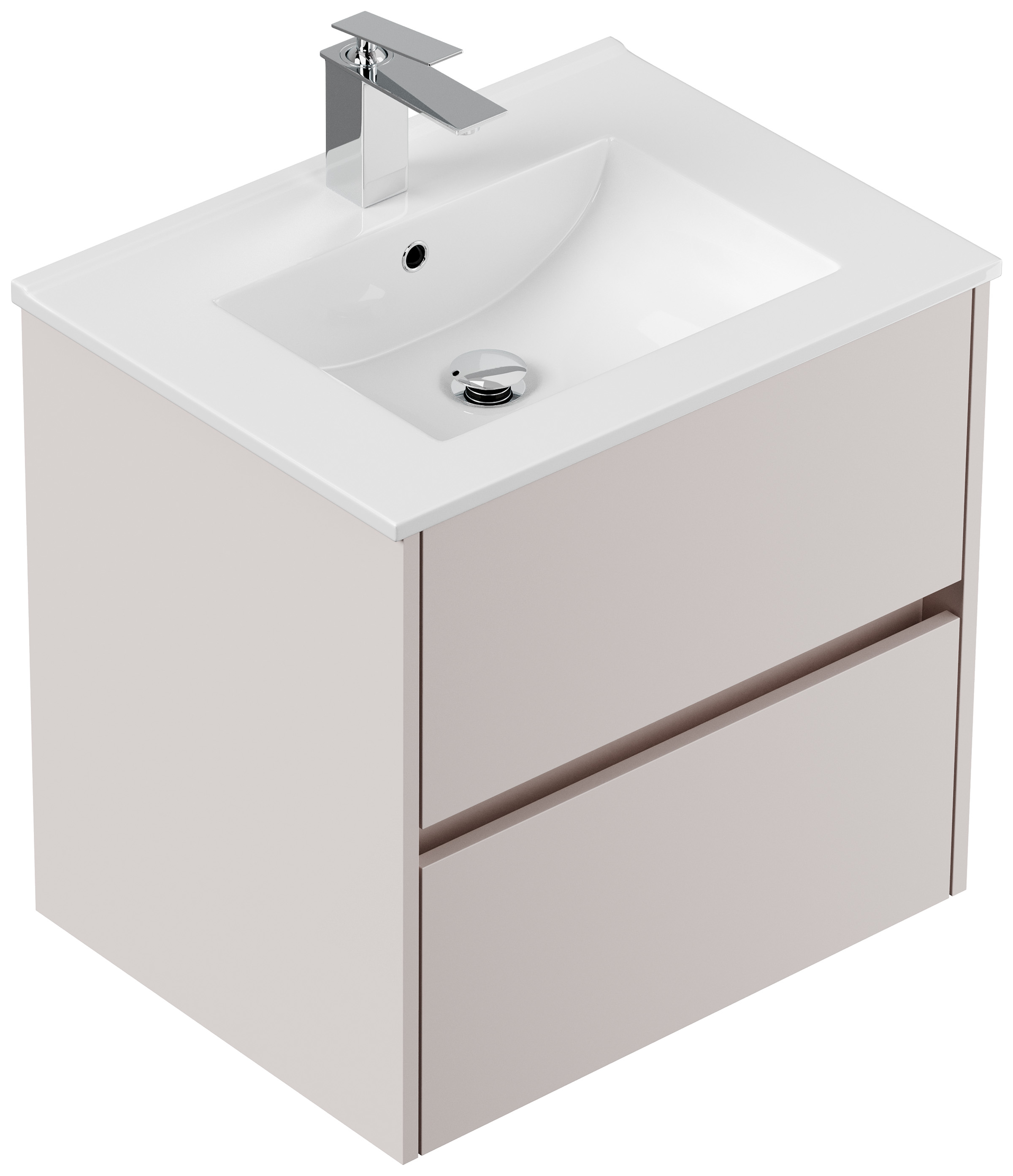Badmöbel Taifun & Waschtisch 60cm 2 Greifraum SoftClose Auszüge eiche gold