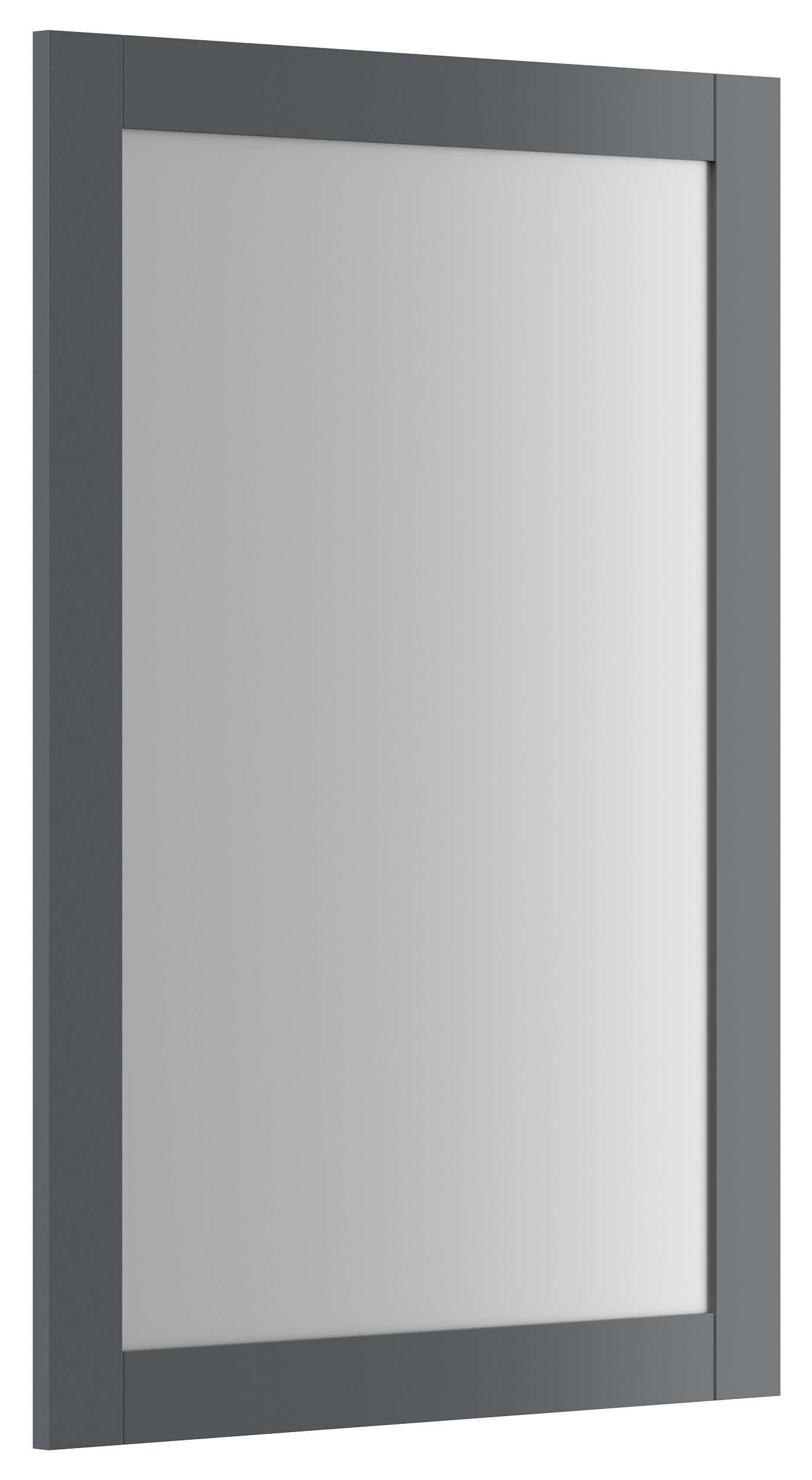 Landhaus Badmöbel-Set 2tlg Postigo 60 Quarz schwarz montiert weiss lackiert