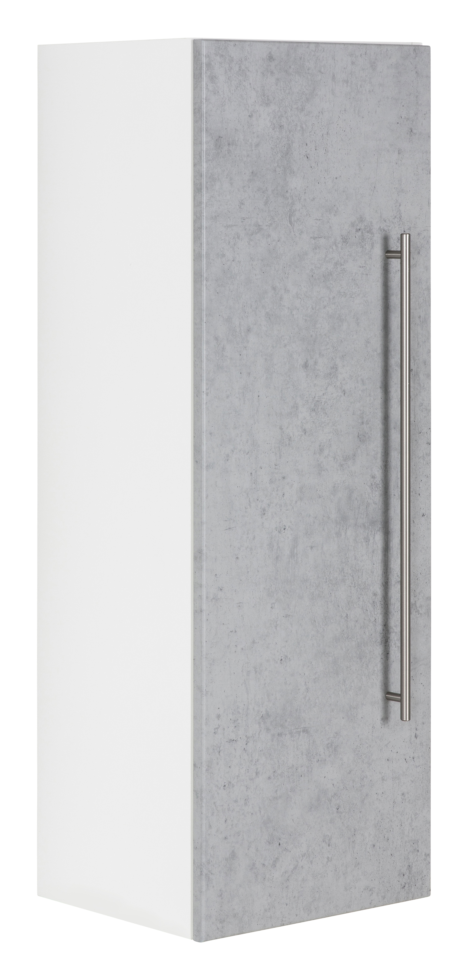 Hochschrank SANTINI 100cm weiss matt mit Tür anthrazit