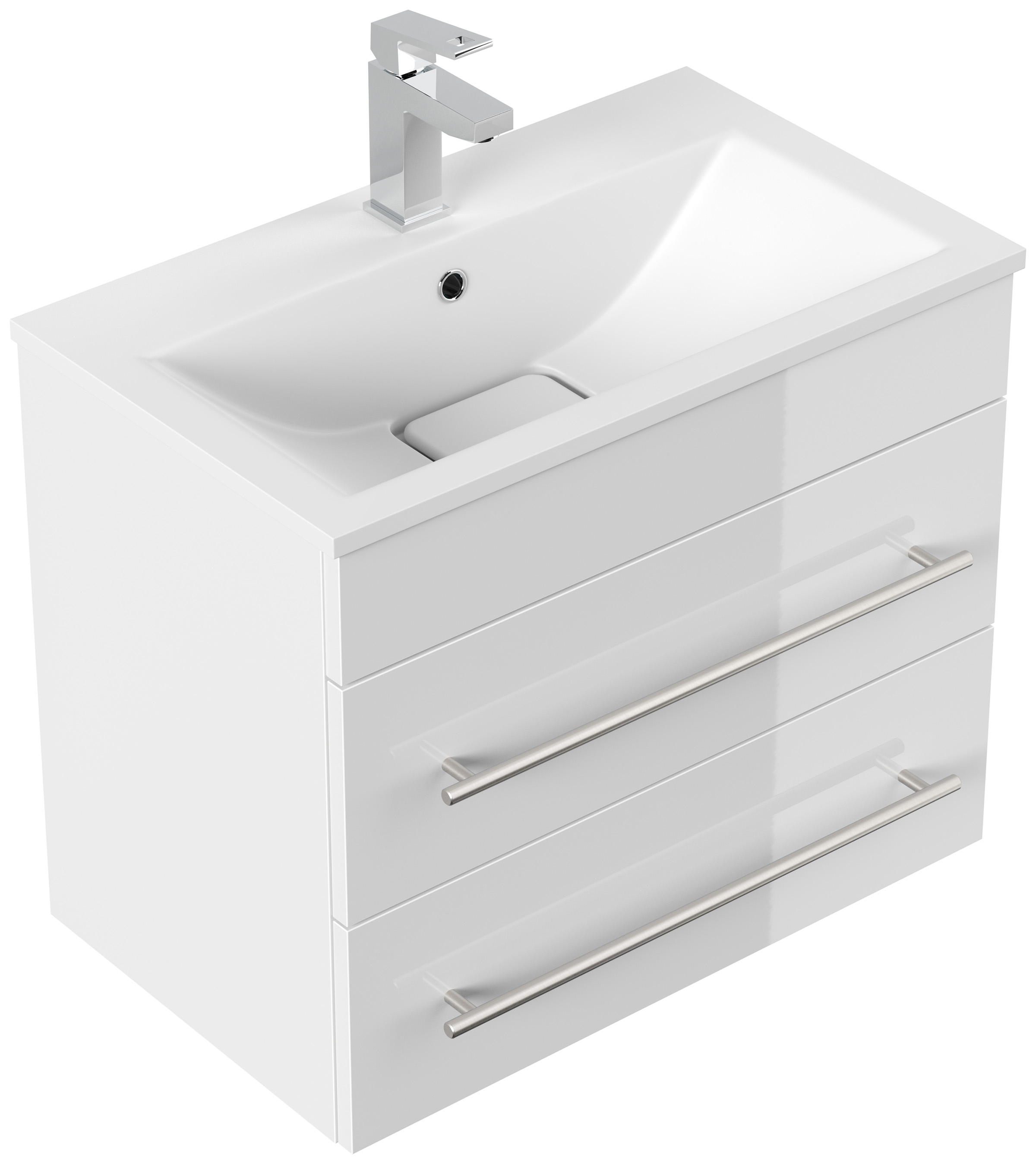 Badmöbel Mona 60x36cm mit 2 SoftClose Schubladen grafit