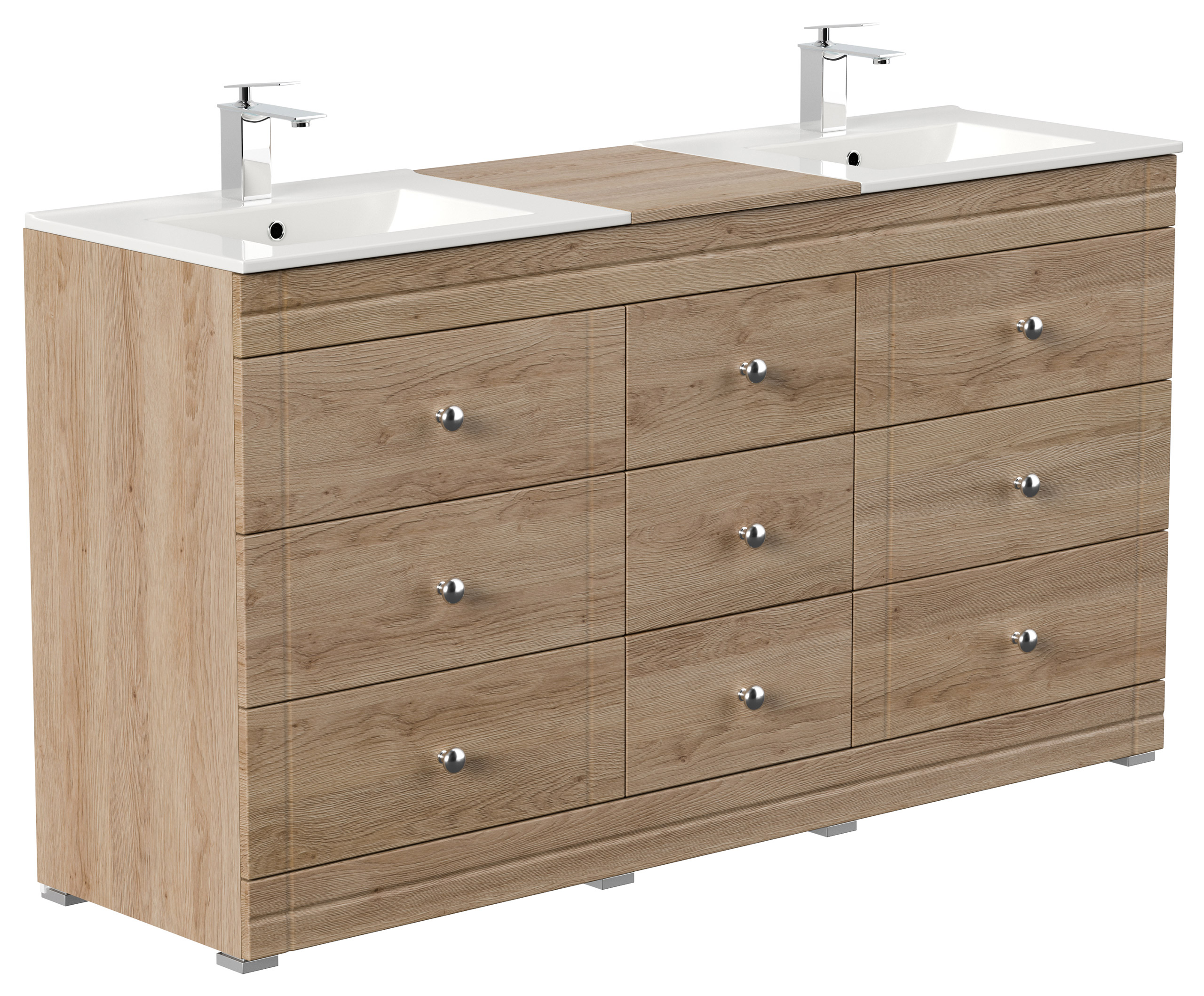 Stand Badmöbel Cosmo Klassik SoftClose schwarz