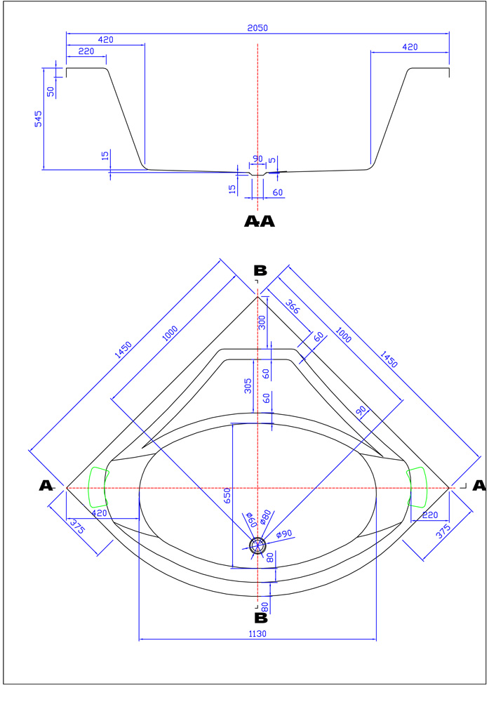 Eck Whirlpool Vita 145x145x69 Made in Germany 22 Düsen Befüllung Überlauf