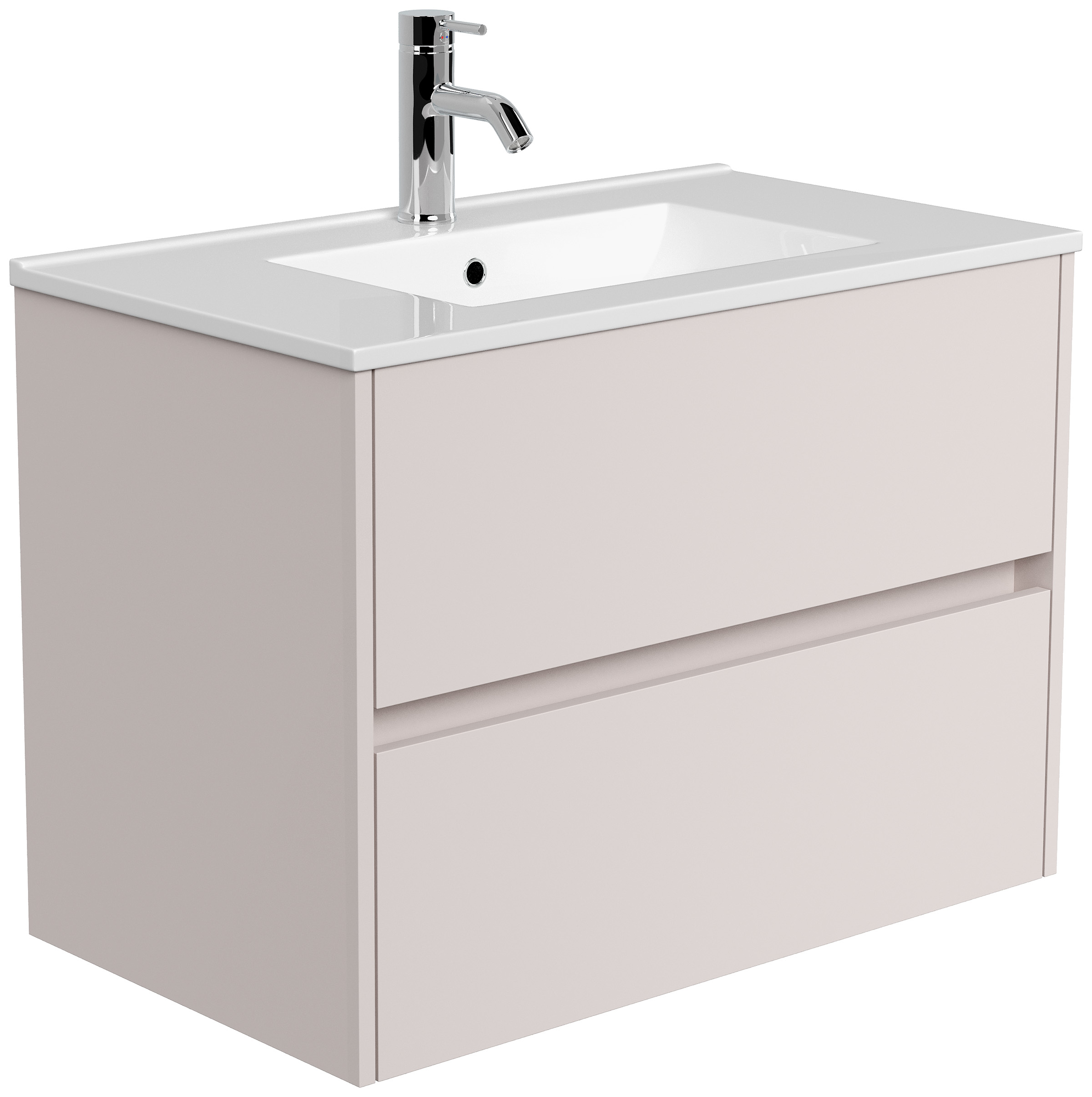 Badmöbel Taifun & Waschtisch 80 cm 2 Greifraum SoftClose Auszüge Grafit