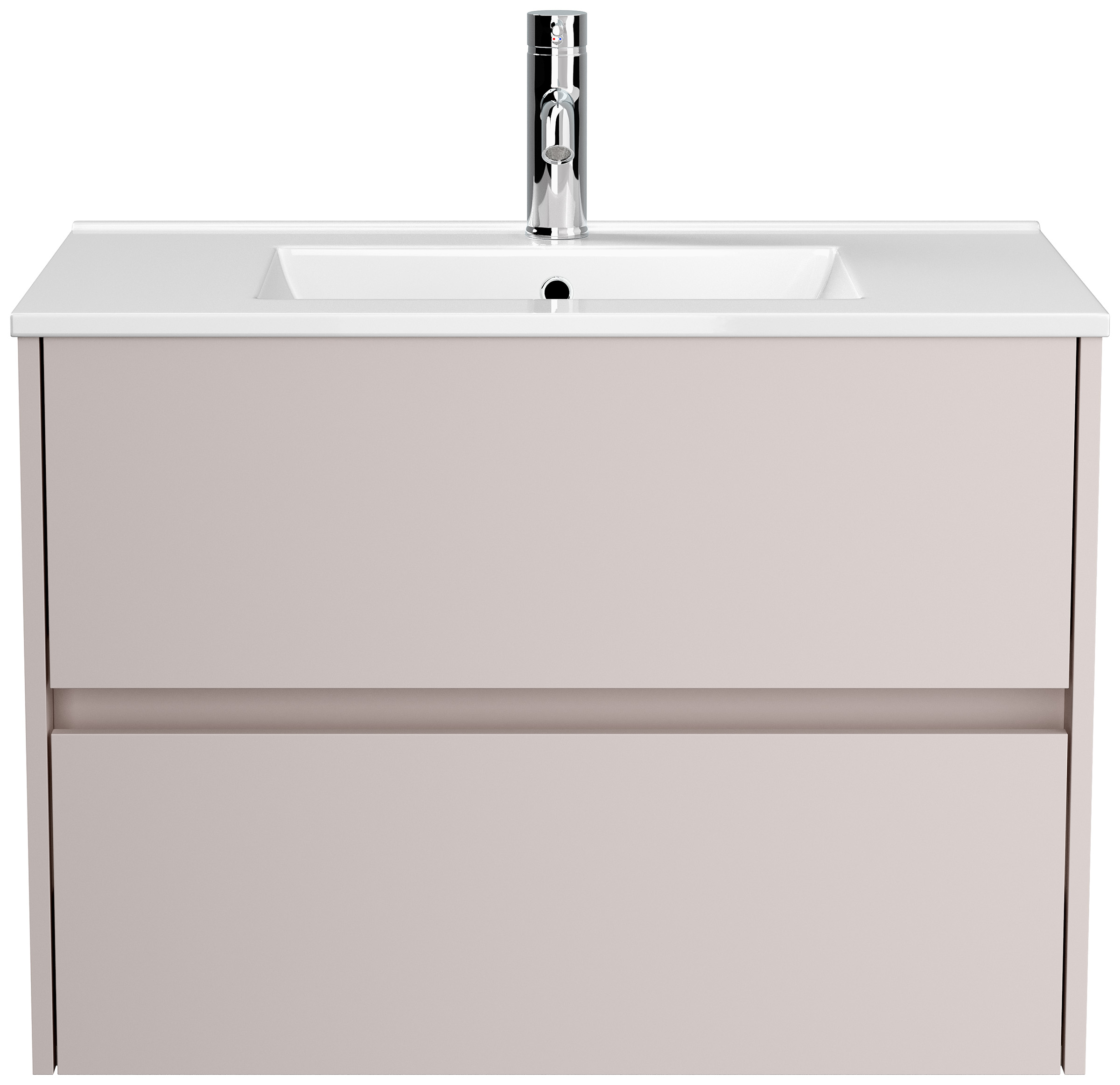 Badmöbel Taifun & Waschtisch 80 cm 2 Greifraum SoftClose Auszüge Grafit