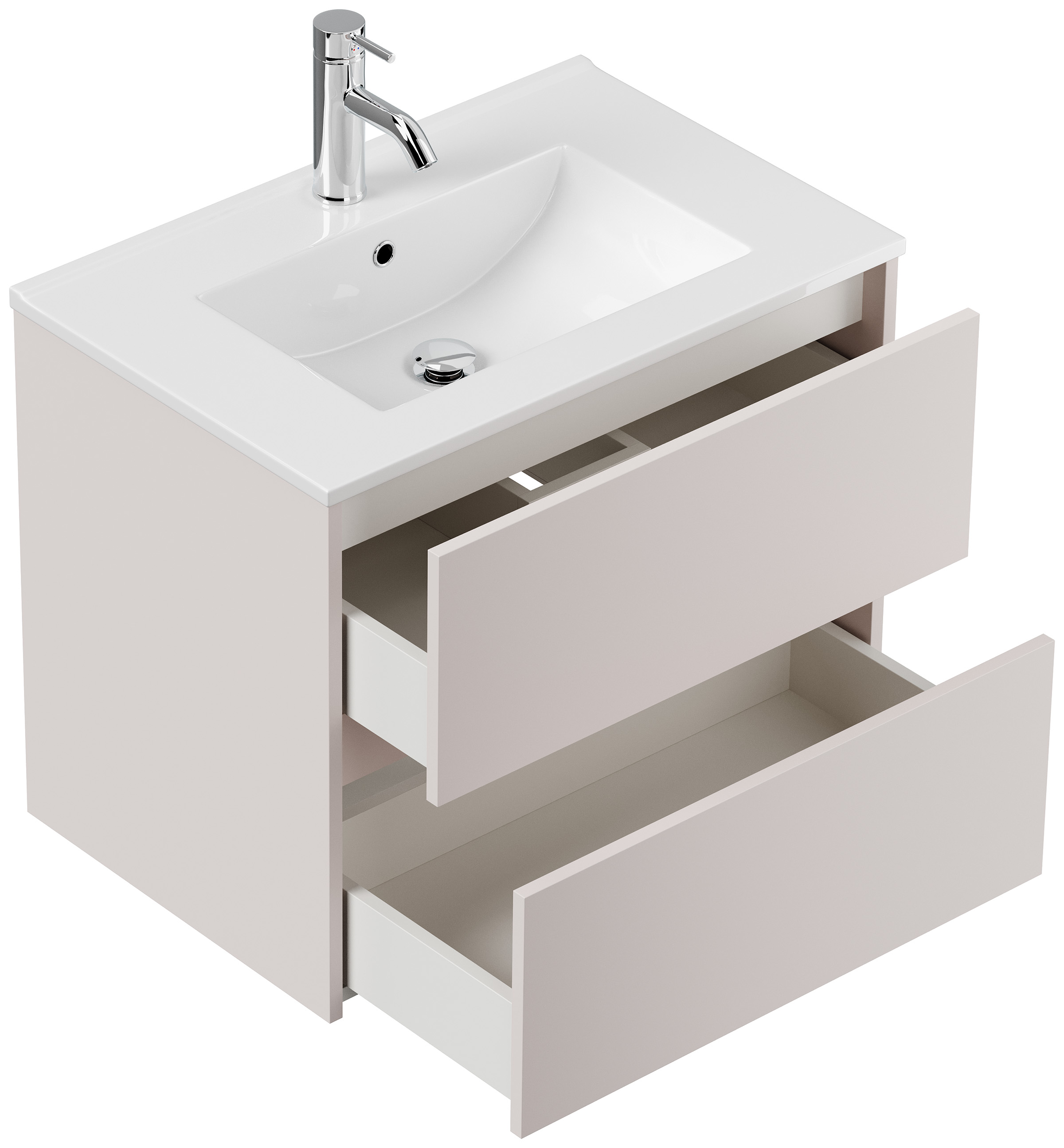 Badmöbel Taifun & Waschtisch 70cm 2 Greifraum SoftClose Auszüge eiche gold