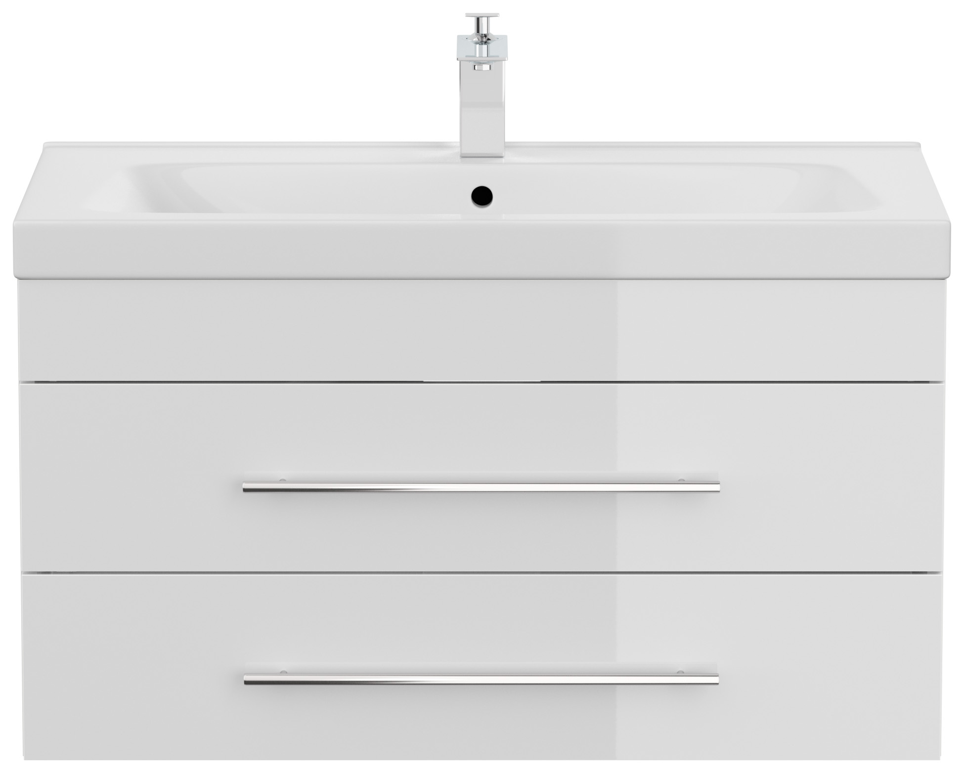 Badmöbel Mia 90 SoftClose weiss hochglanz
