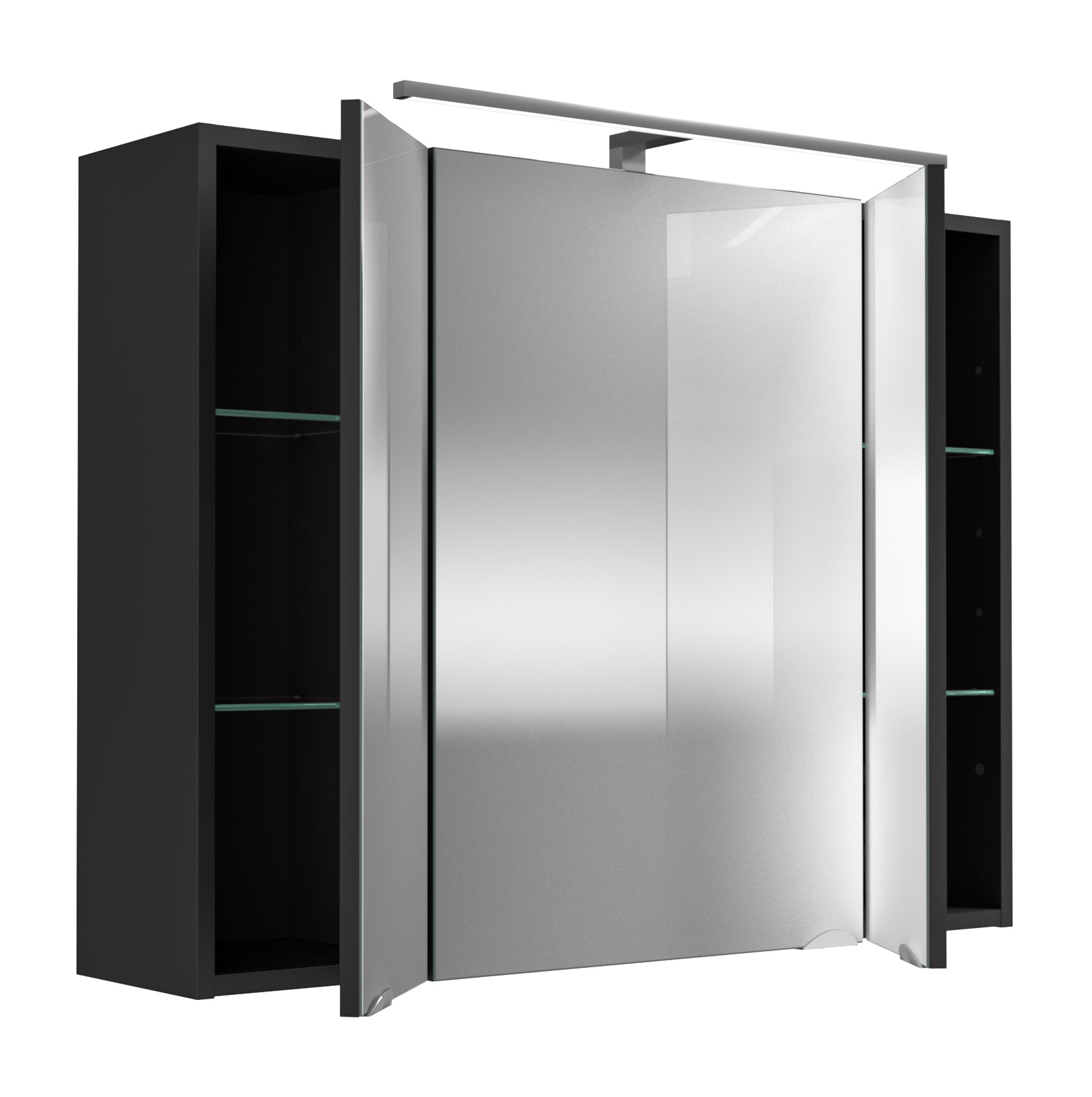 Spiegelschrank 90 cm Walnuss