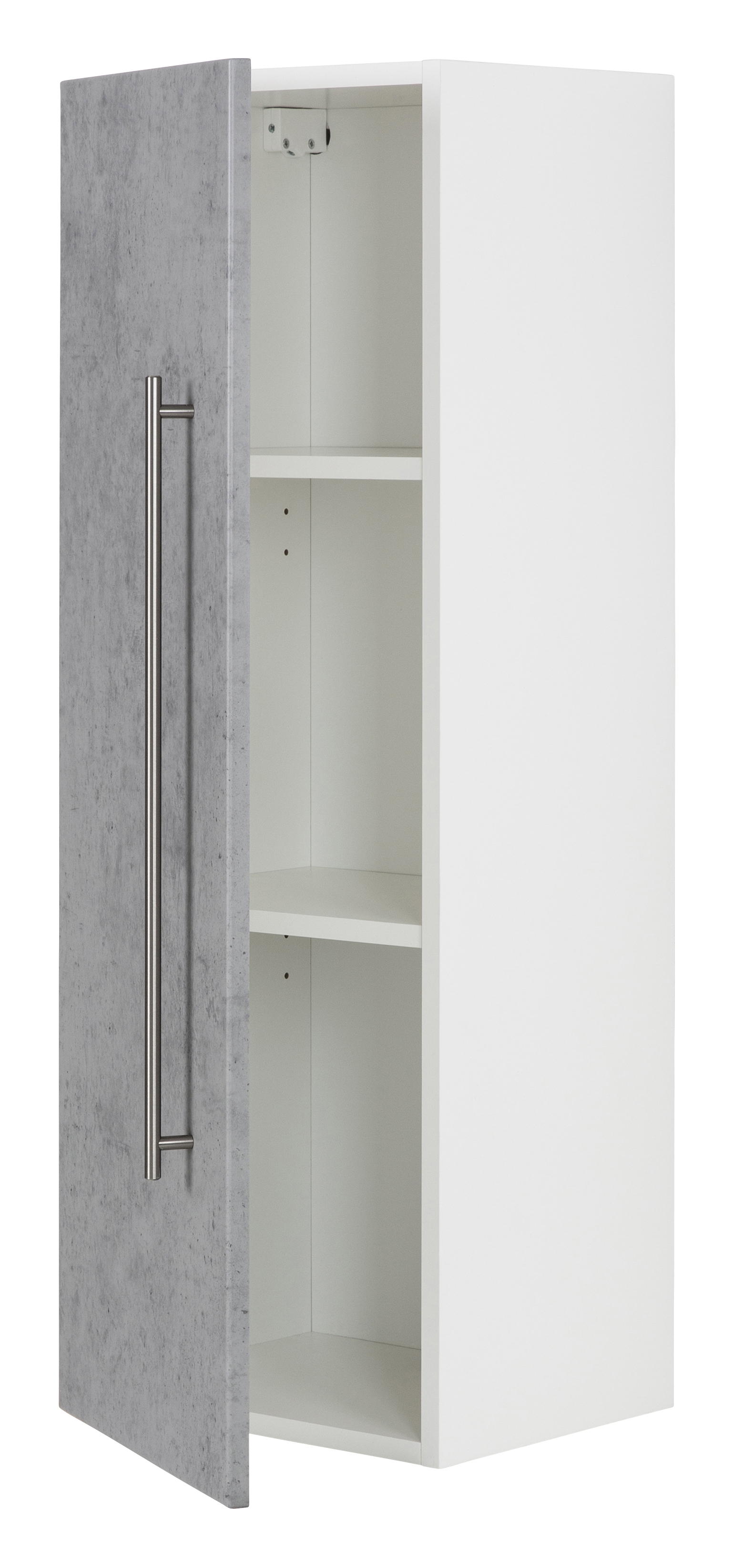 Hochschrank SANTINI 100cm weiss matt mit Tür anthrazit