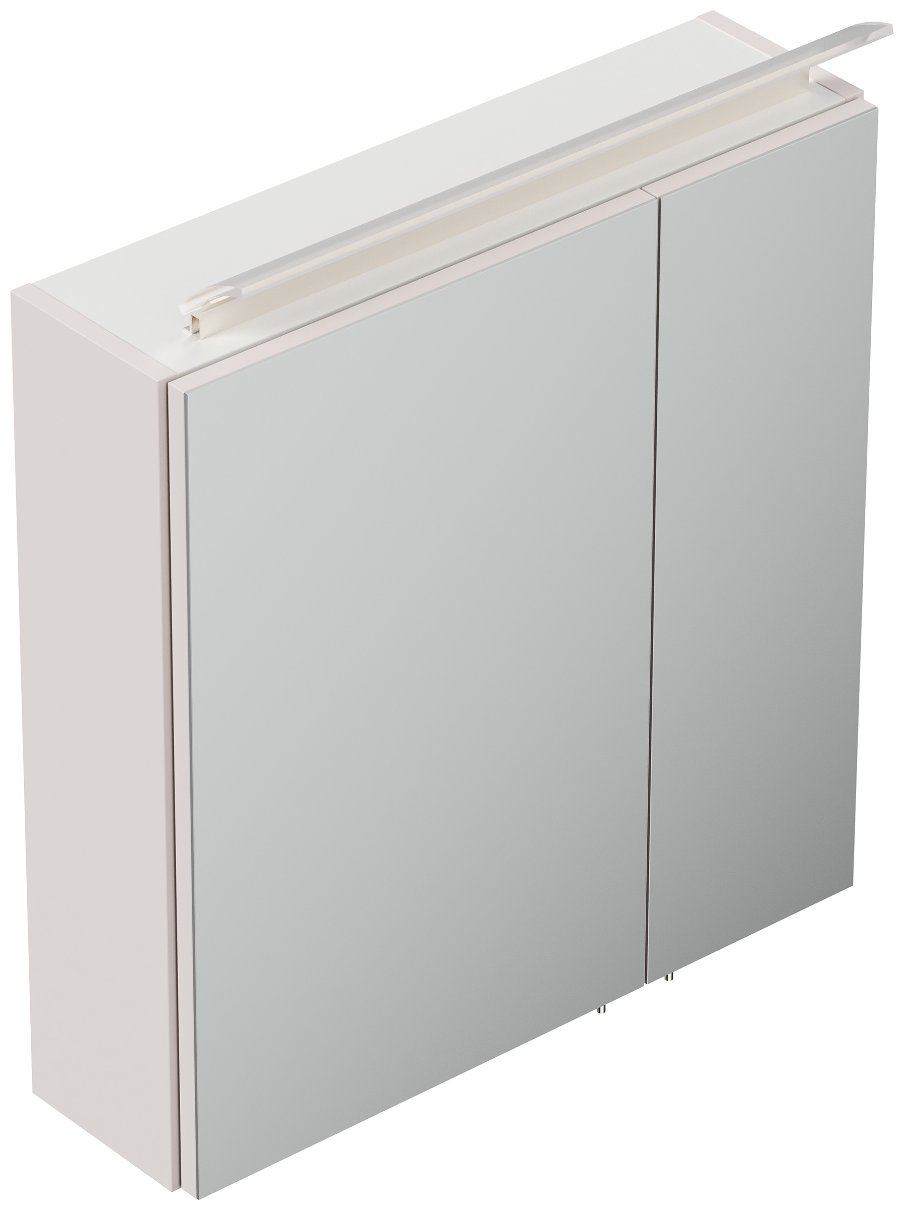 Spiegelschrank 60cm inkl. Design LED-Lampe und Glasböden eiche gold