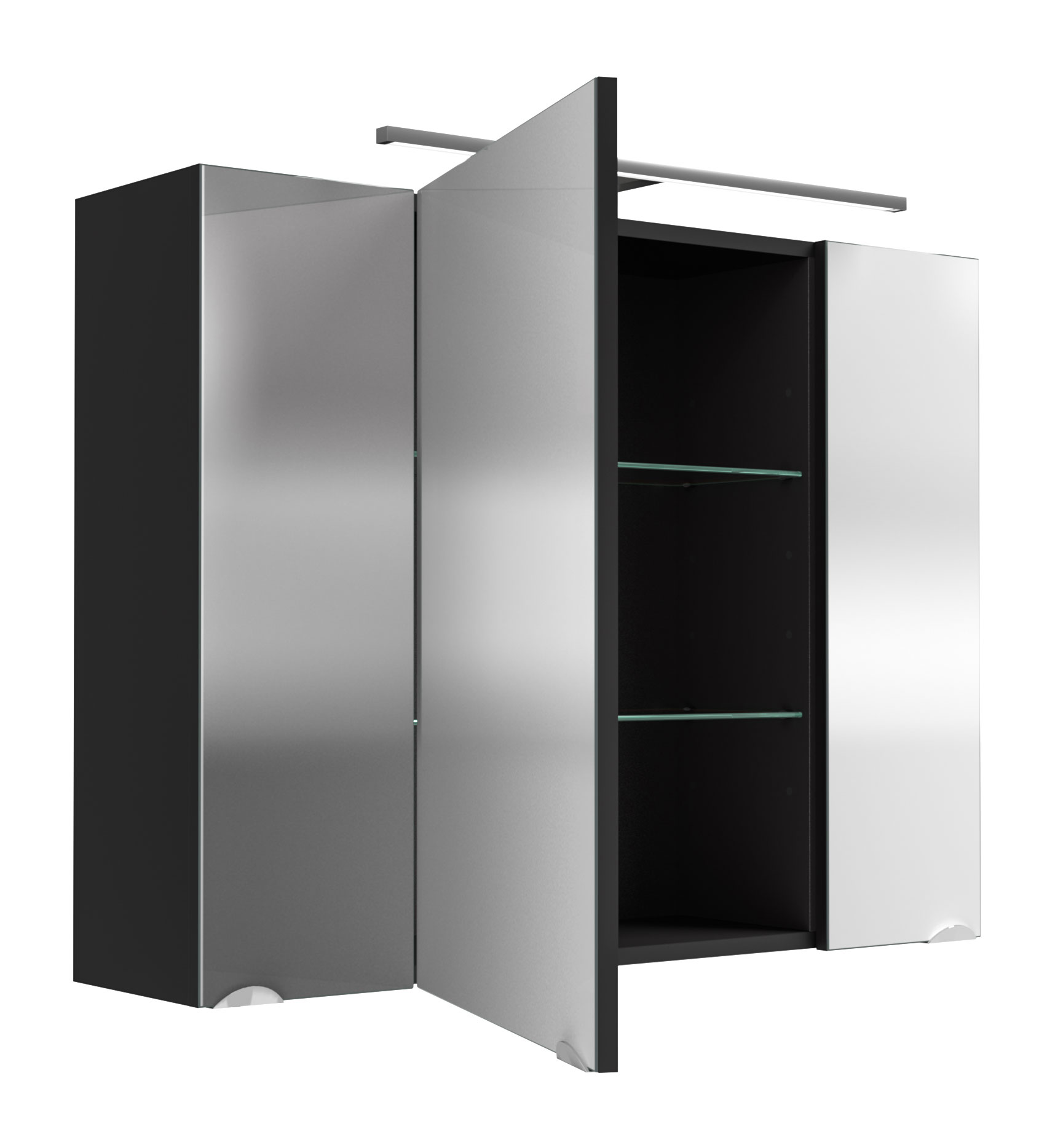 Spiegelschrank 90 cm Walnuss