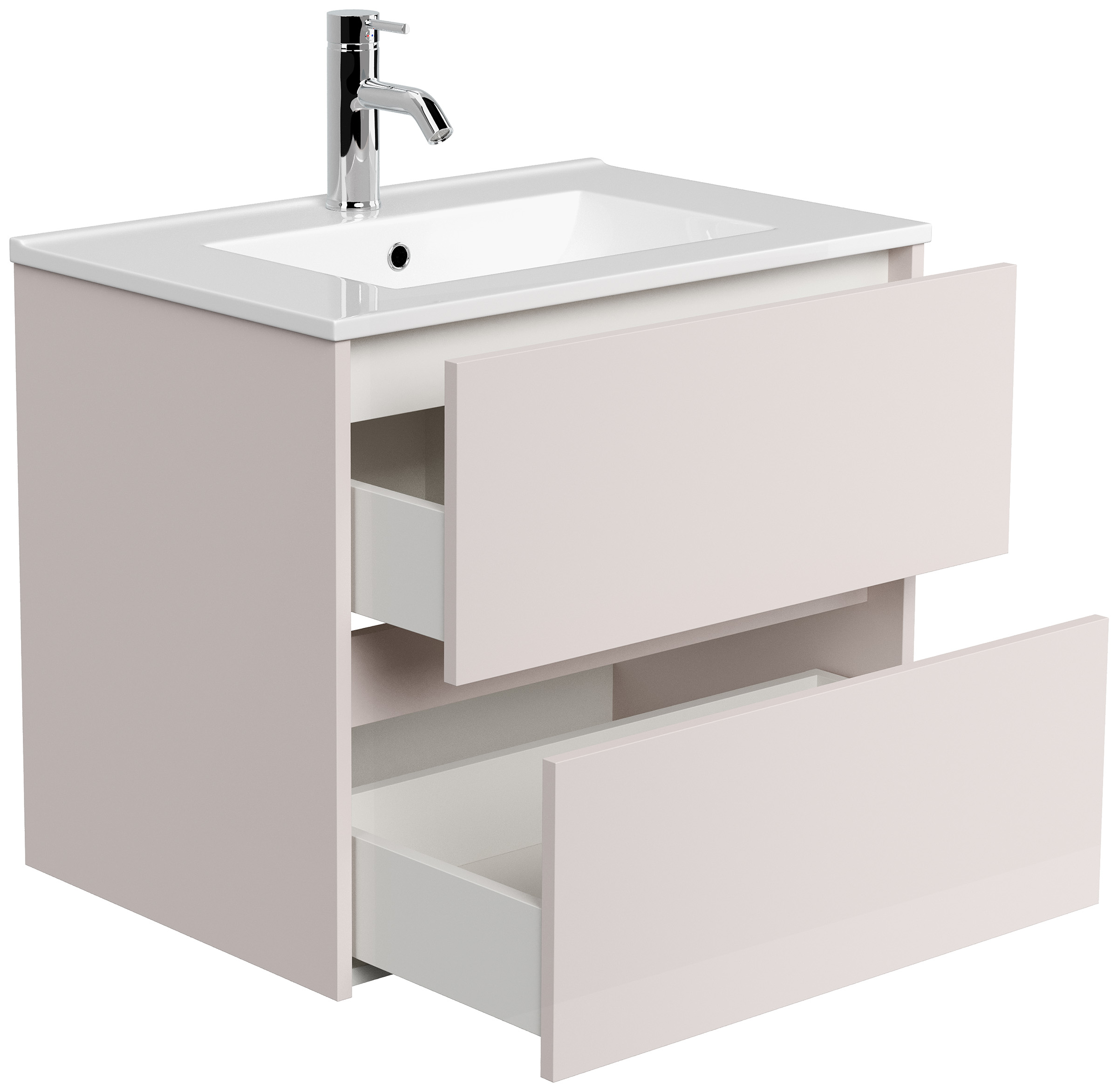 Badmöbel Taifun & Waschtisch 70cm 2 Greifraum SoftClose Auszüge eiche gold