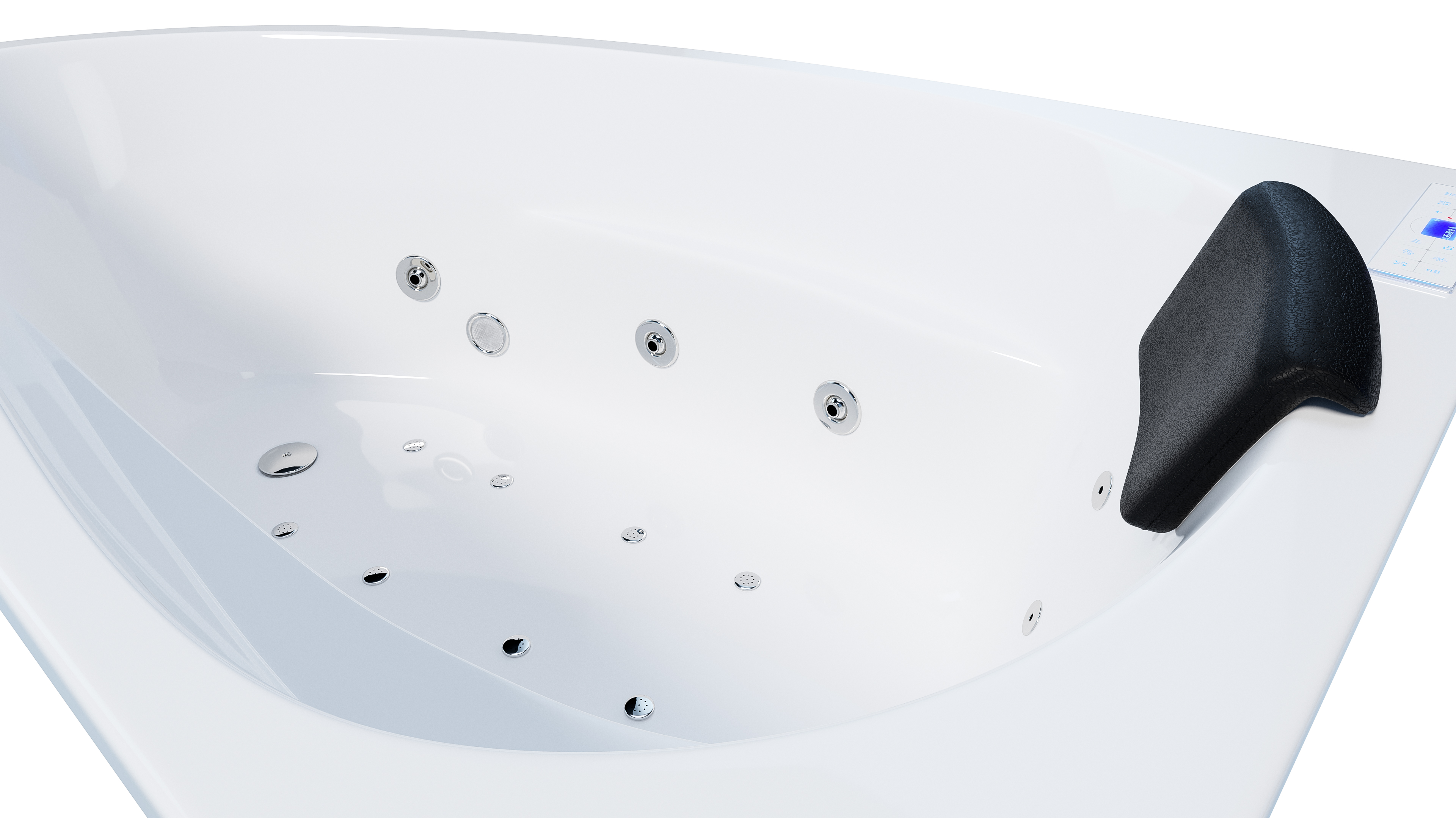 Langeck Whirlpool Stardust 150x95 links Made in Germany 22 Düsen mit Armatur